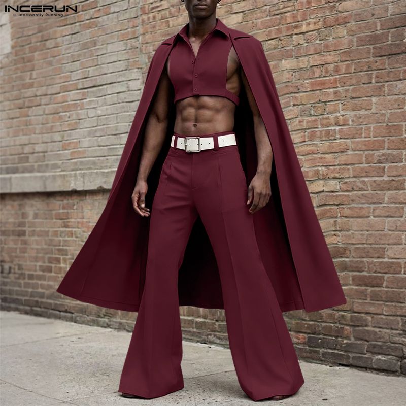 Men'S Fashion Pants - INCERUN Completi da Uomo Tinta Unita