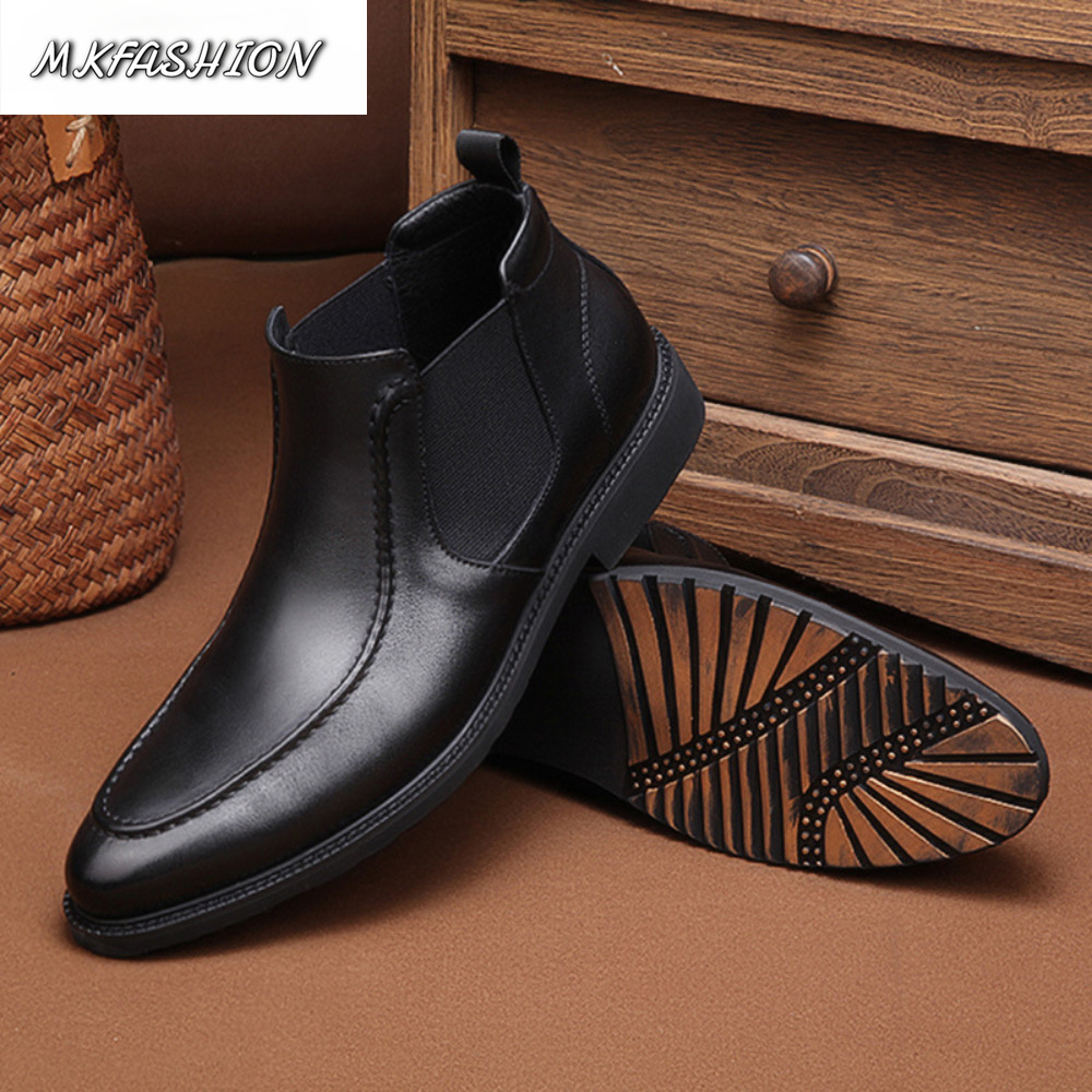 Men'S Fashion Line - Stivali alla Caviglia da Uomo alla