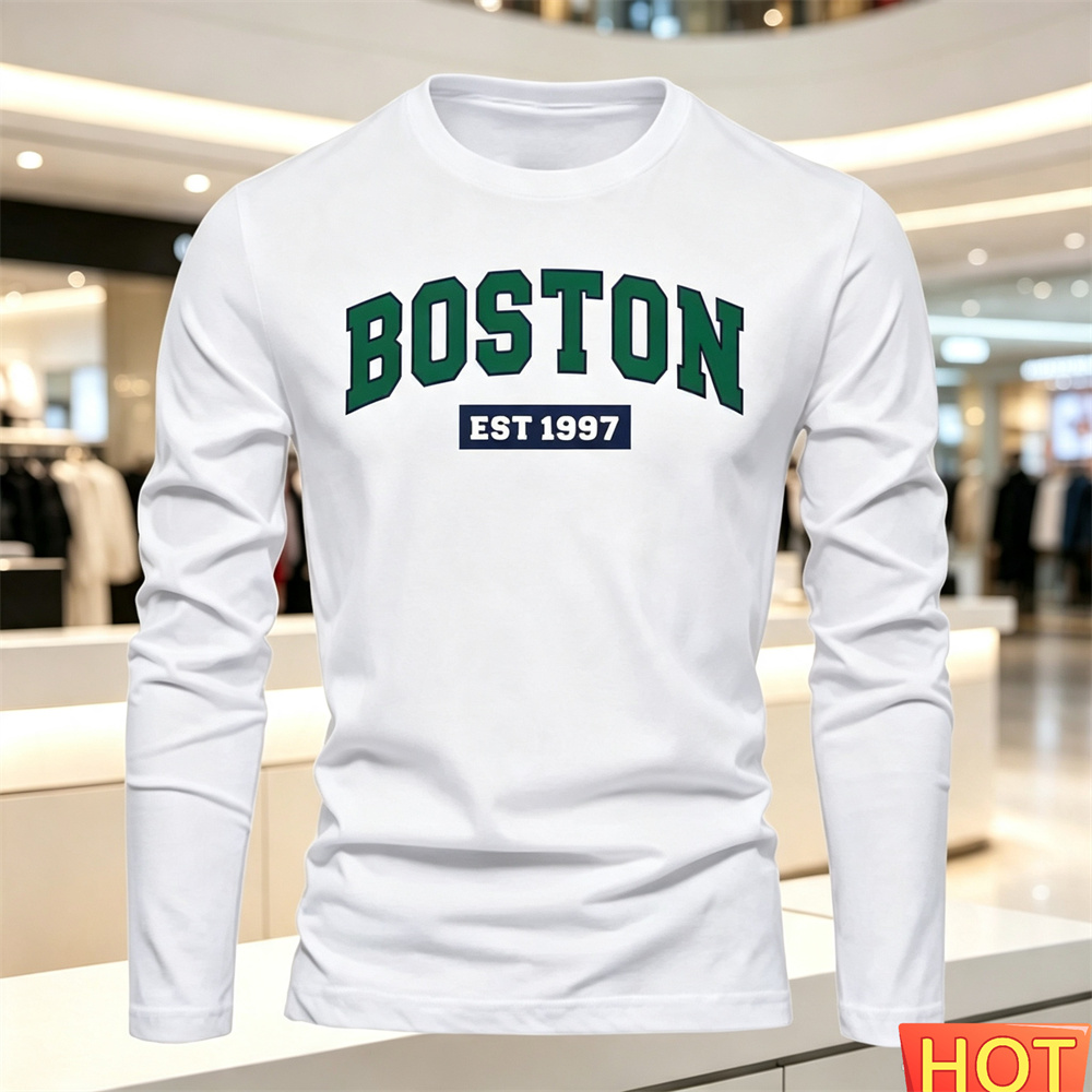 Mens Fashion Style - T-shirt a maniche lunghe da uomo