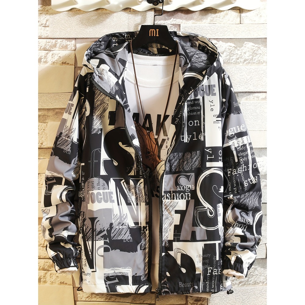 Fashion Men Vogue - Giacca a Vento con Cappuccio Stile