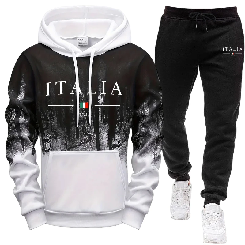 Men'S Fashion Pants - Completo Sportivo Casual da Uomo Autunno