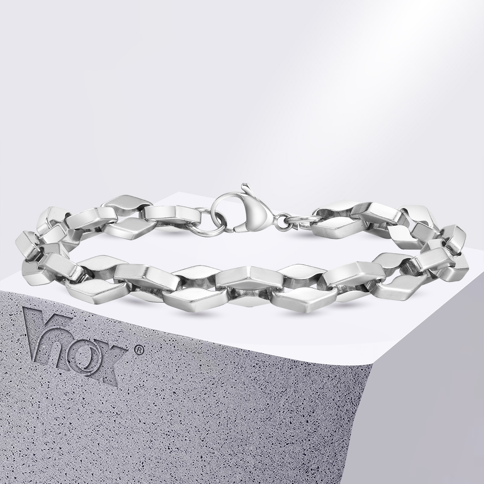 Mens Fashion In 1980S - Vnox bracciali a catena a maglie