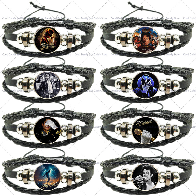Mens Fashion Bracelet - Braccialetto Intrecciato Michael Jackson per Uomo