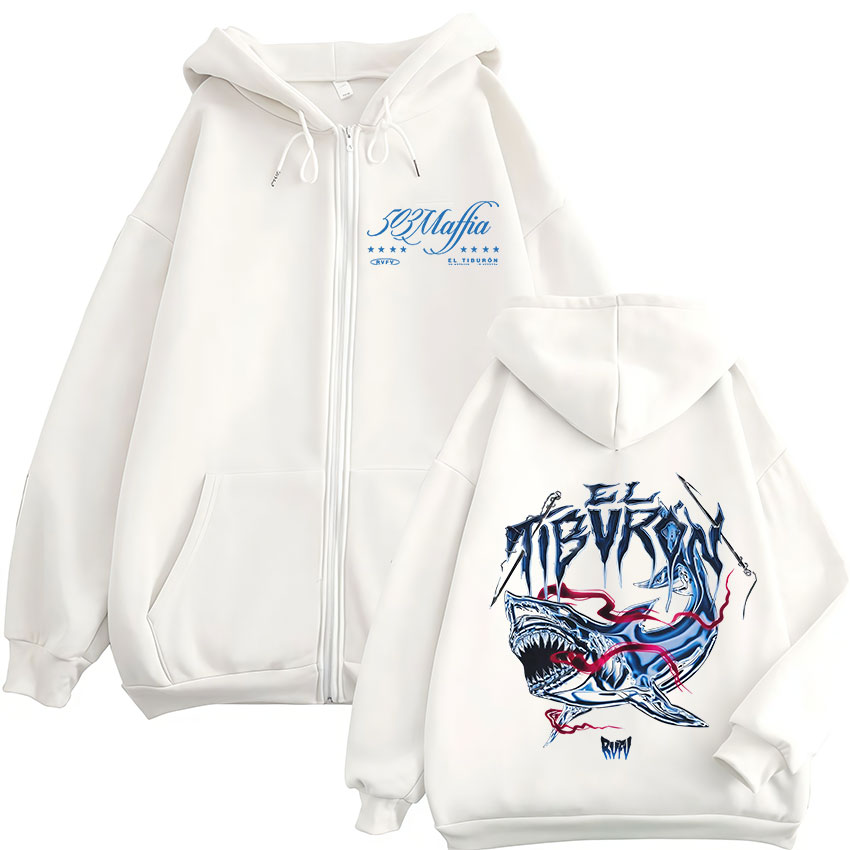 Mens Fashion Zip Up Hoodies - RVFV EL TIBVRON Tour 2025 Cappotti