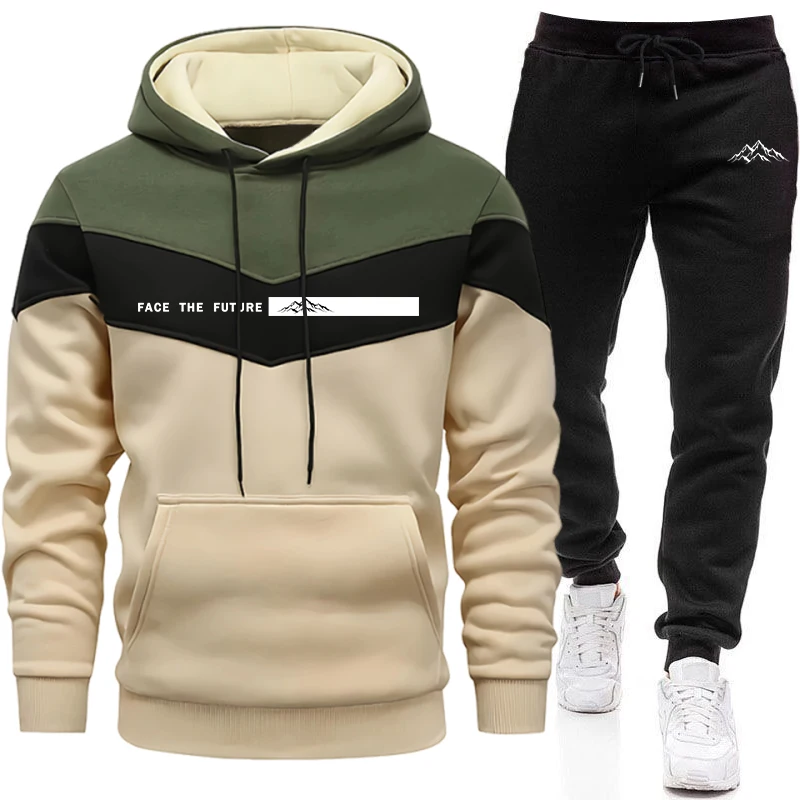 Men'S Fashion Pants - Tuta da uomo alla moda, felpa
