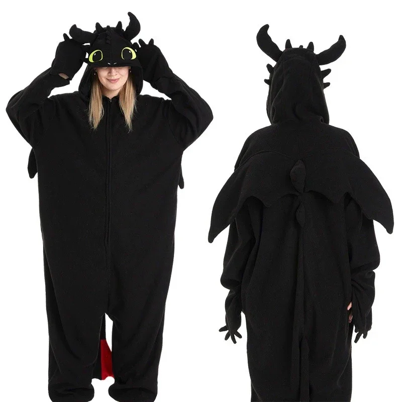 Mens Fashion Jumpsuit - Costume da Cosplay Night Fury, Pigiama