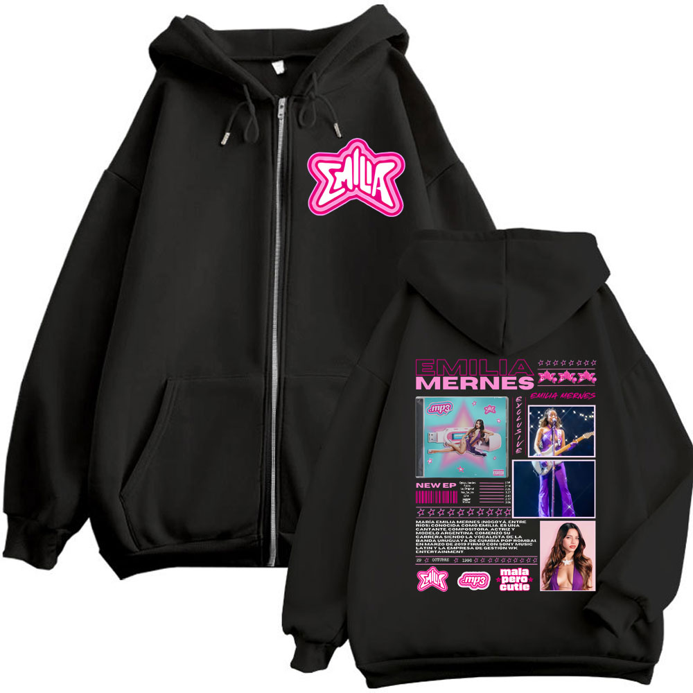 Emilia Mernes MP3 Album Merch  - Mens Fashion Zip Up Hoodies recensione e prezzo