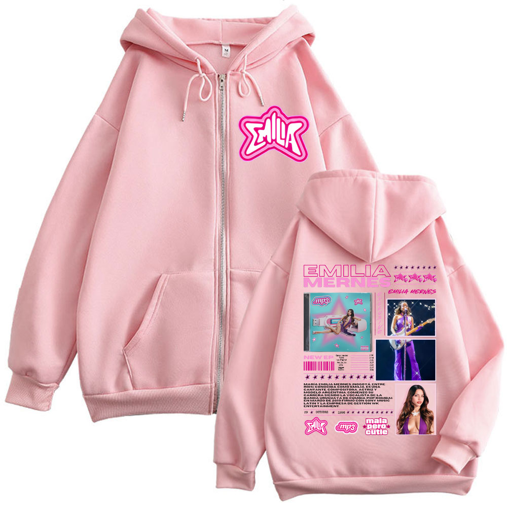 Emilia Mernes MP3 Album Merch  - Mens Fashion Zip Up Hoodies recensione e prezzo