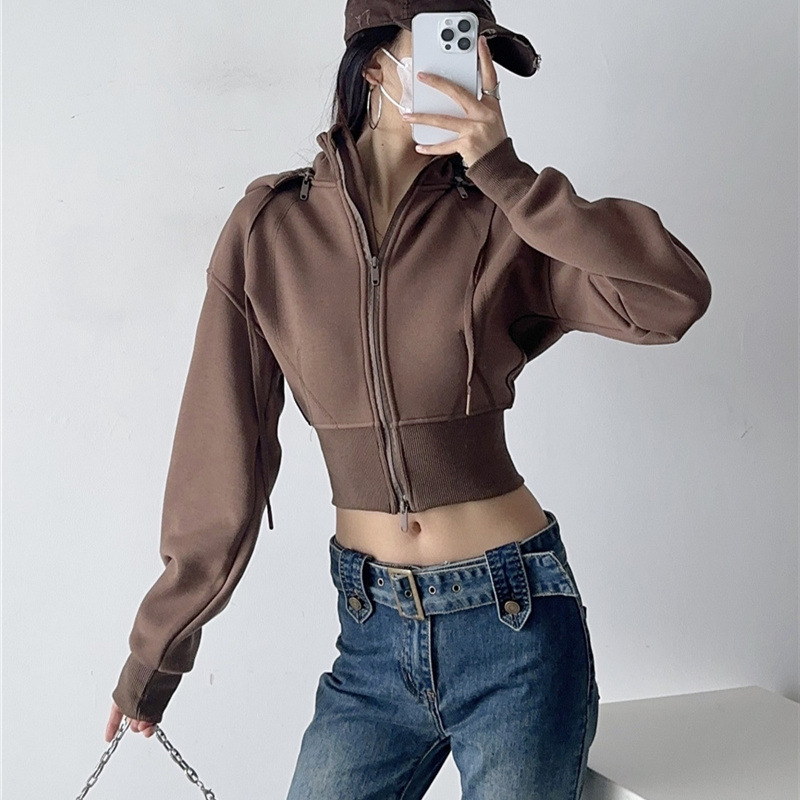 Felpe Crop da Donna con Cappuc - Mens Fashion Zip Up Hoodies recensione e prezzo
