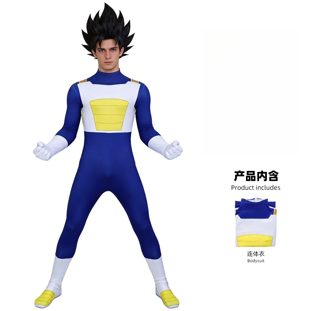 Costume da Cosplay Vegeta per  - Mens Fashion Jumpsuit recensione e prezzo