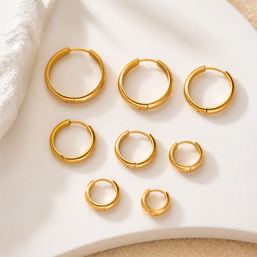 4 Pezzi di Orecchini a Cerchio - Men'S Fashion Jewelry recensione e prezzo