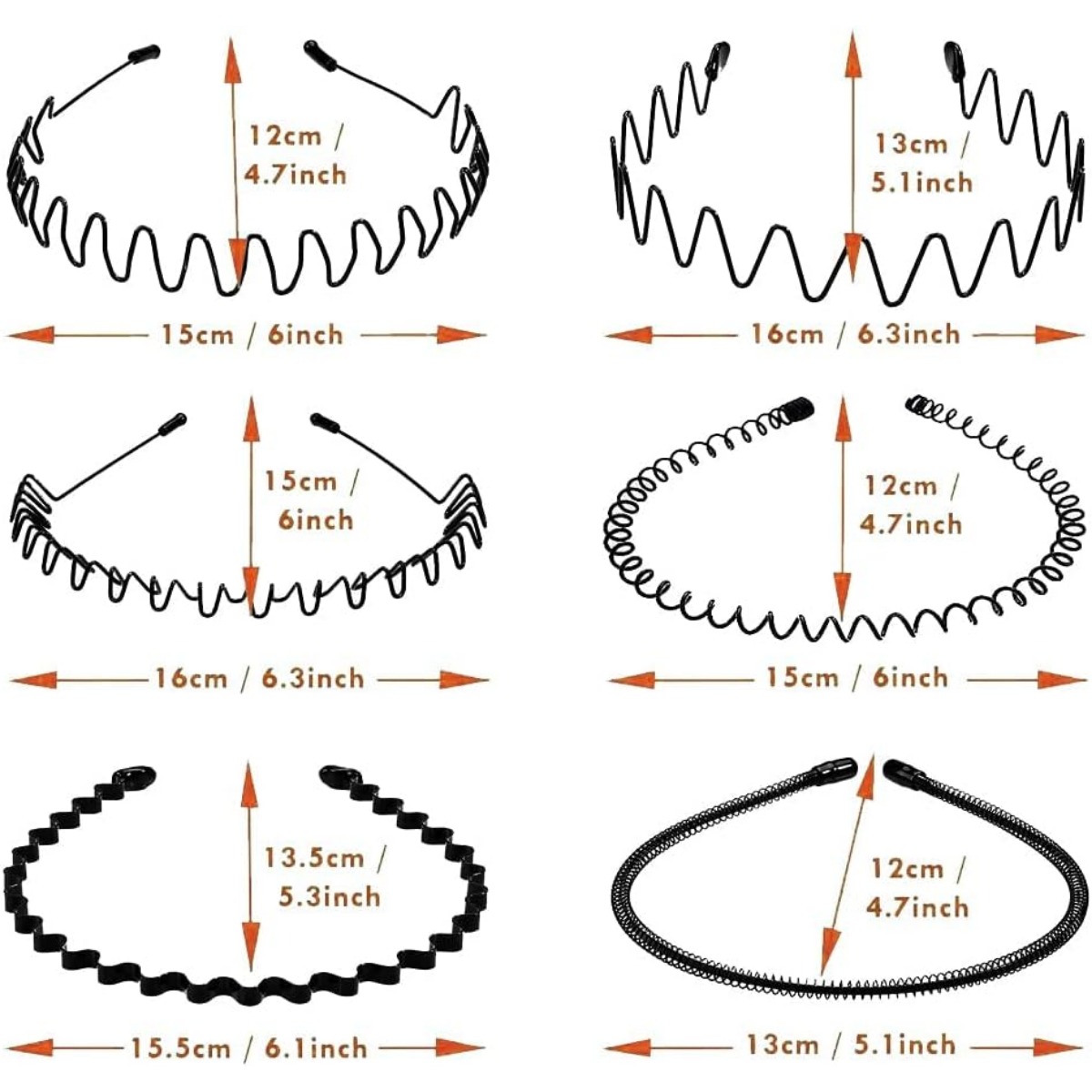 6 Pezzi Fascia per Capelli Spo - Men Fashion Hair Style recensione e prezzo