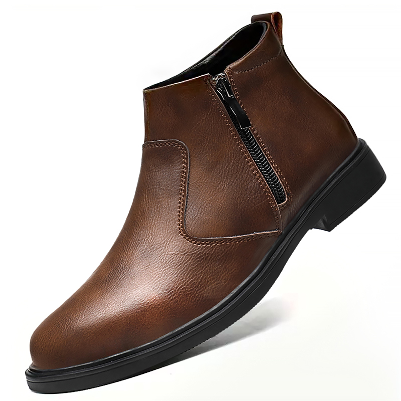 Nuove Scarpe in Pelle con Zip  - Chelsea Boots Men recensione e prezzo