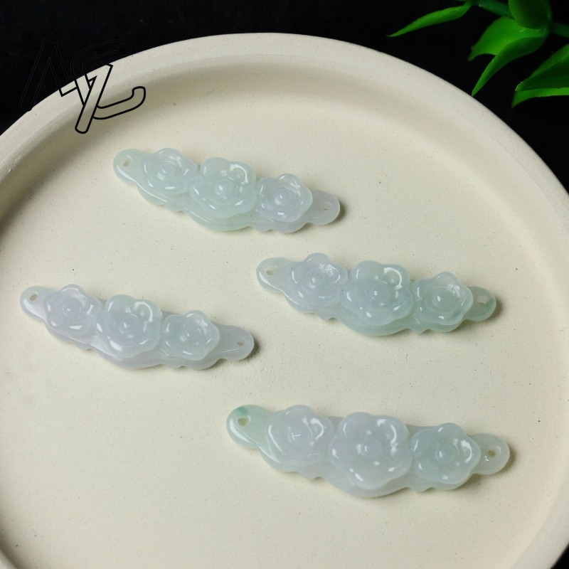 1 Pezzo Fiore in Giada Natural - Men'S Fashion Jewelry recensione e prezzo