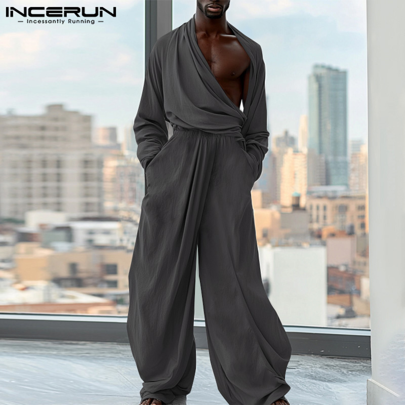 INCERUN 2024 Pagliaccetti stil - Mens Fashion Jumpsuit recensione e prezzo