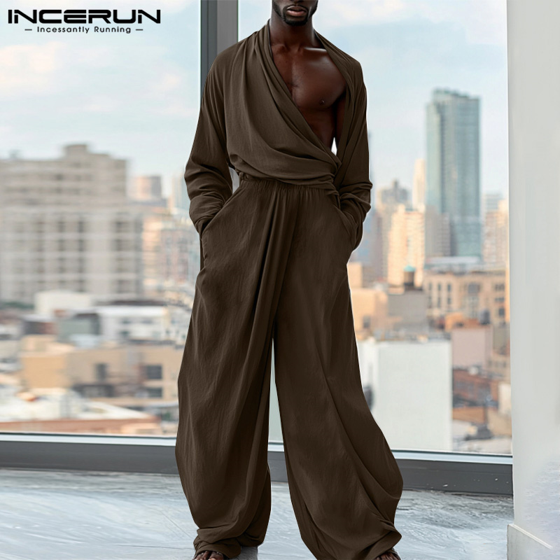 INCERUN 2024 Pagliaccetti stil - Mens Fashion Jumpsuit recensione e prezzo