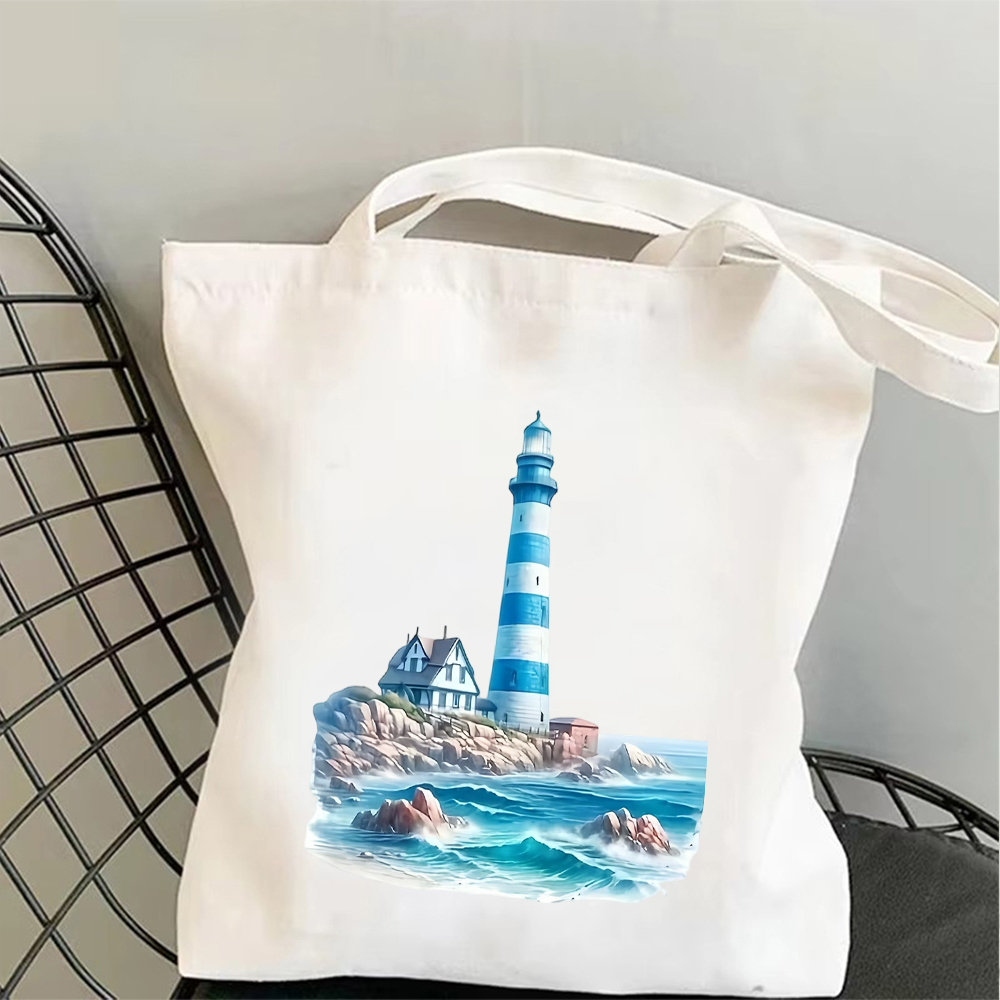 Borsa tote in tela con stampa  - Men'S Fashion Umbrella recensione e prezzo