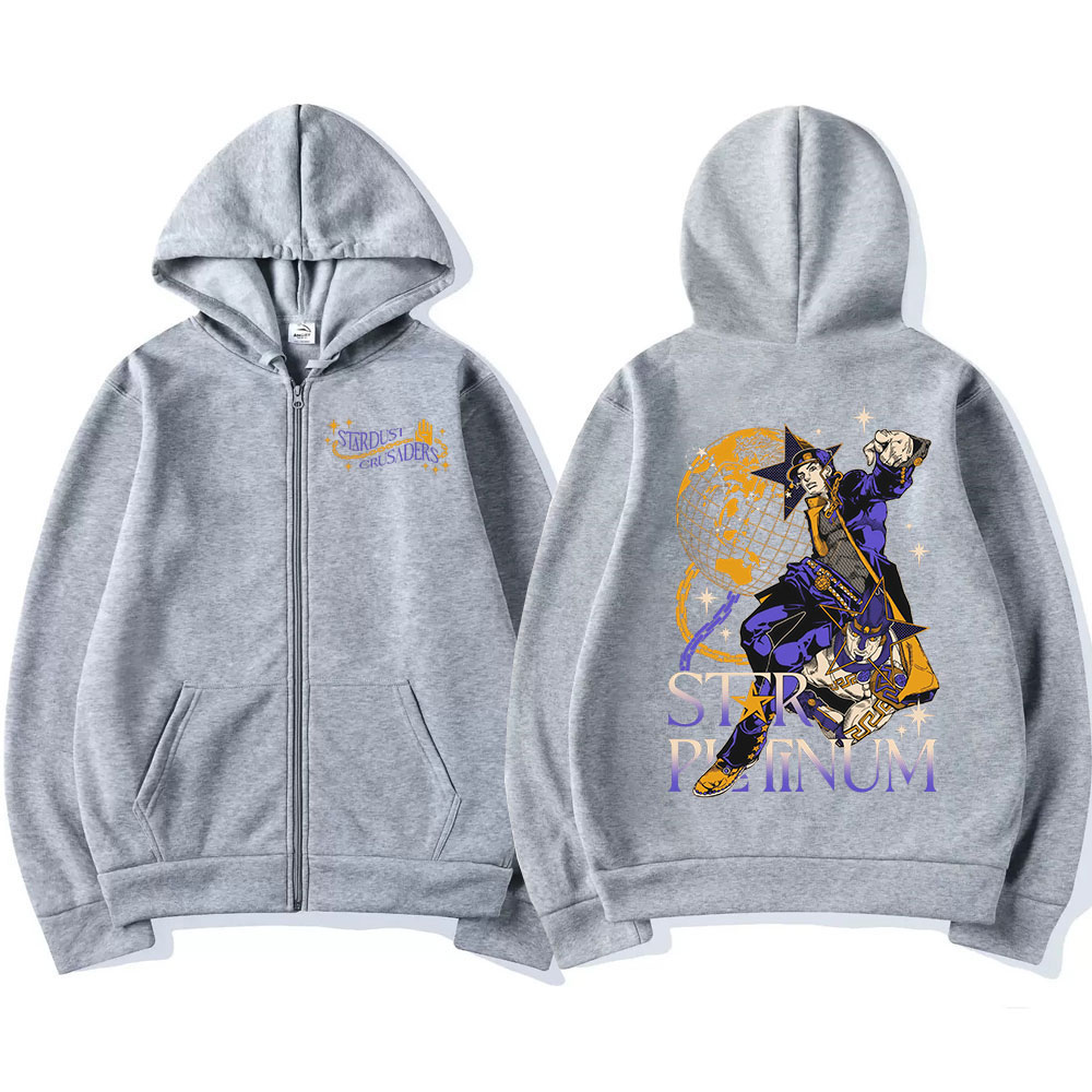 Anime Jojo Bizarre Adventure F - Mens Fashion Zip Up Hoodies recensione e prezzo