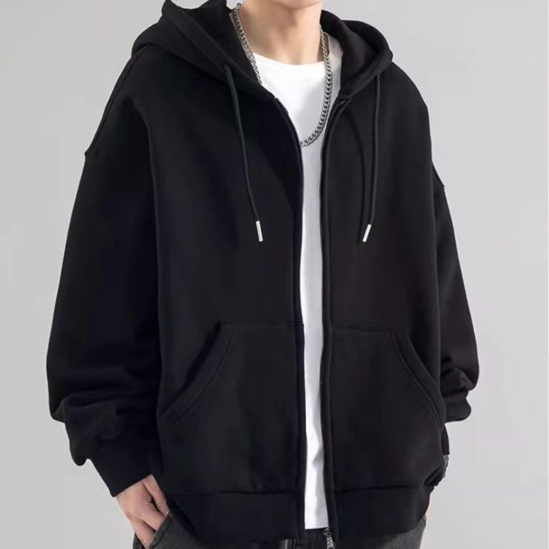 Moda Casual Nero Grigio Blu Fe - Mens Fashion Zip Up Hoodies recensione e prezzo