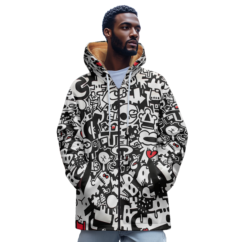 Fiore di lusso 3D stampato mod - Mens Fashion Zip Up Hoodies recensione e prezzo