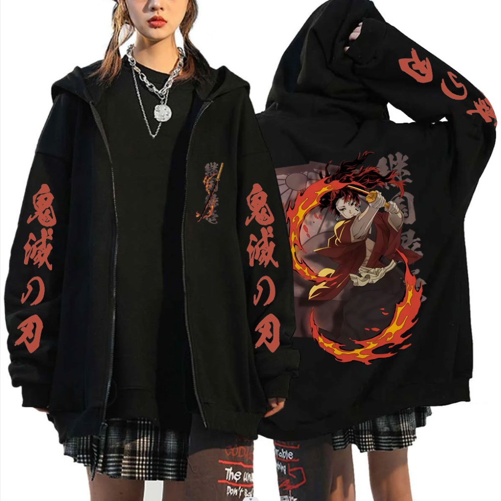 New Demon Slayer Tsugikuni Yor - Mens Fashion Zip Up Hoodies recensione e prezzo