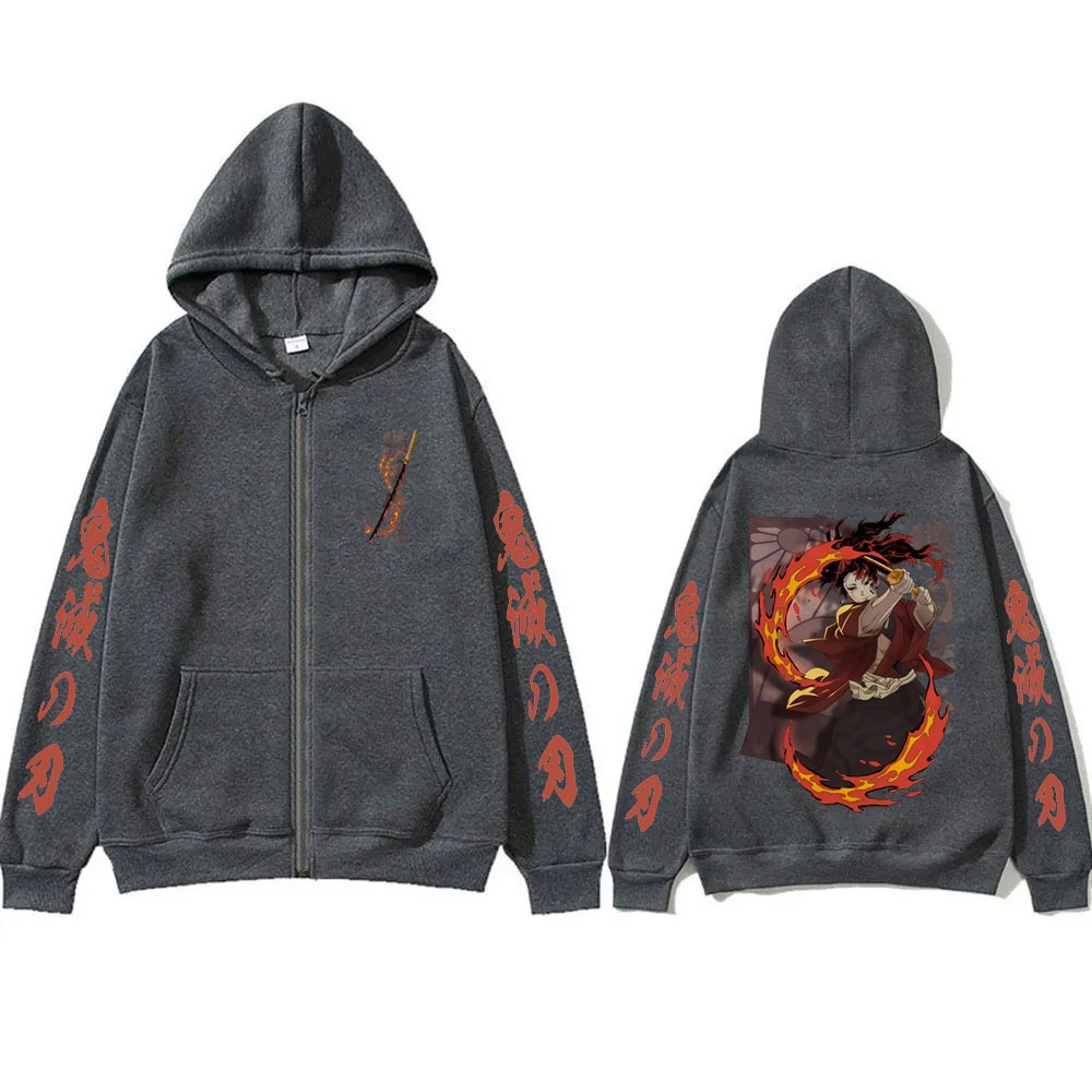 New Demon Slayer Tsugikuni Yor - Mens Fashion Zip Up Hoodies recensione e prezzo