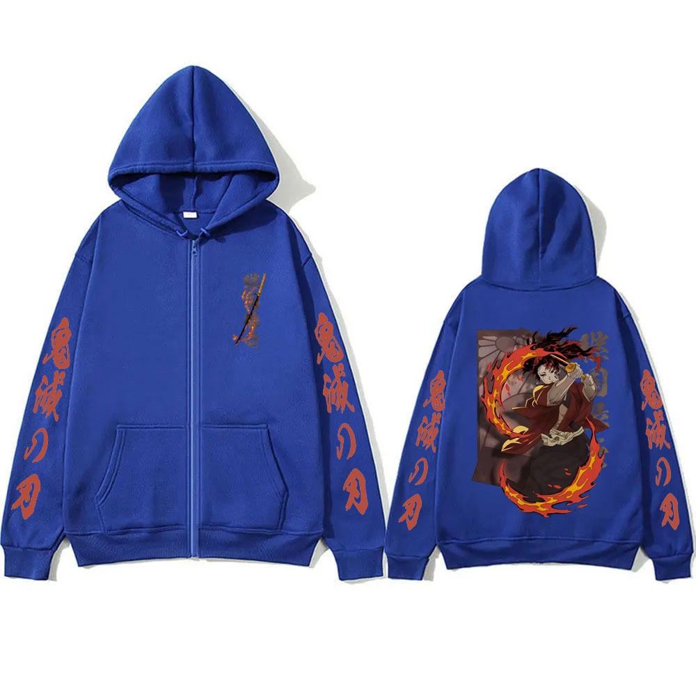 New Demon Slayer Tsugikuni Yor - Mens Fashion Zip Up Hoodies recensione e prezzo