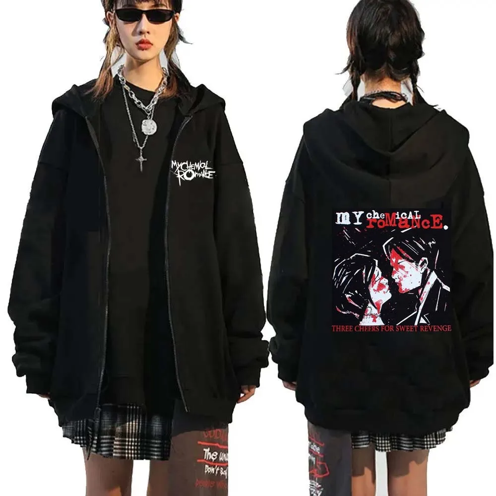 Rock Band My Chemical Romance  - Mens Fashion Zip Up Hoodies recensione e prezzo