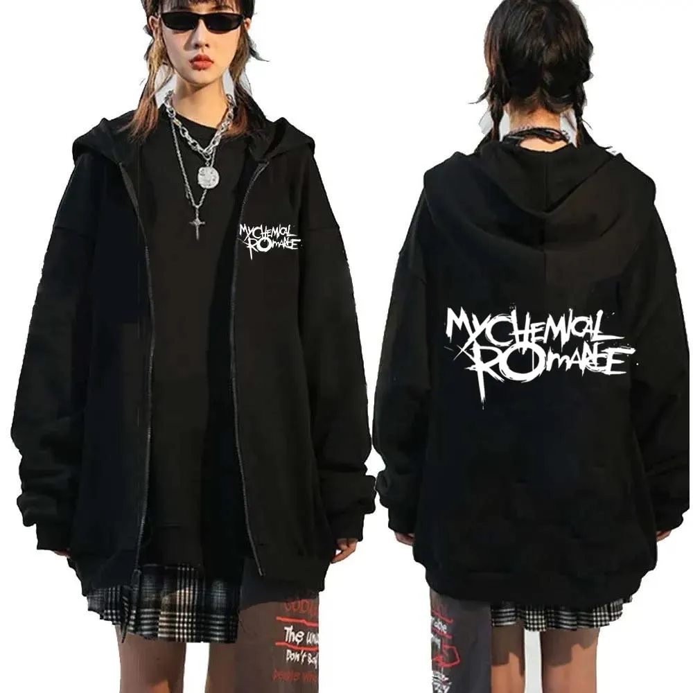Rock Band My Chemical Romance  - Mens Fashion Zip Up Hoodies recensione e prezzo